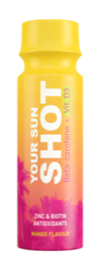 Your Sun Shot > Boisson pour booster votre bronzage, à base de zinc, vitamine D3 et de bêta-carotène